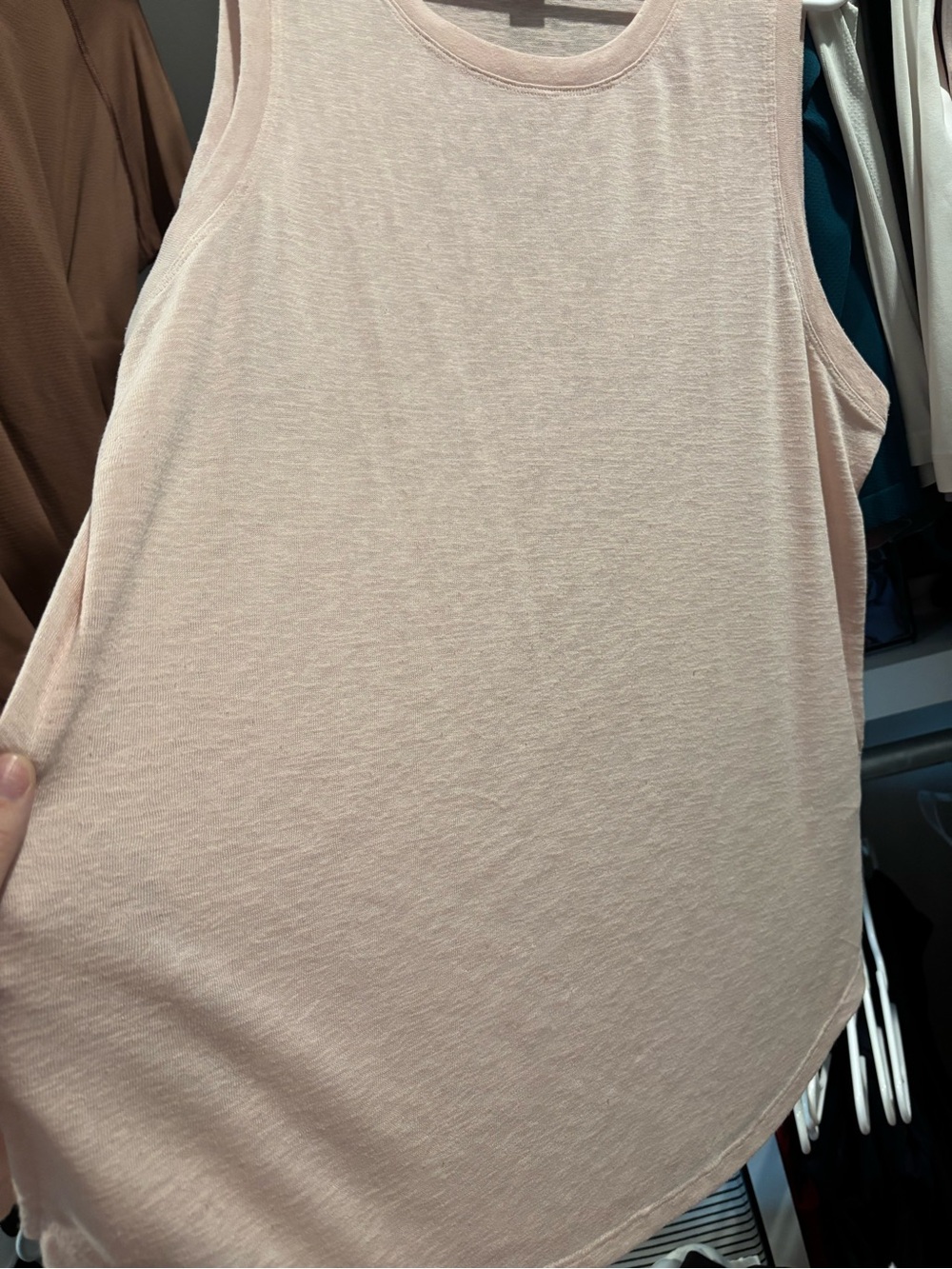 Athleta Women's Blush Pink Sleeveless Tank - Picture 5 of 5